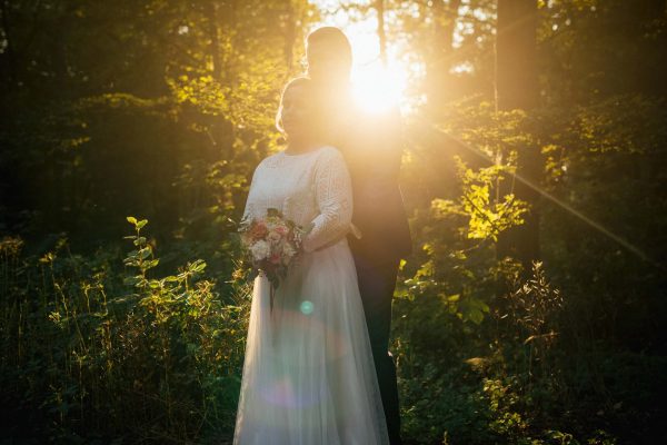 Hochzeitsfotos im Wald bei Wildeshausen